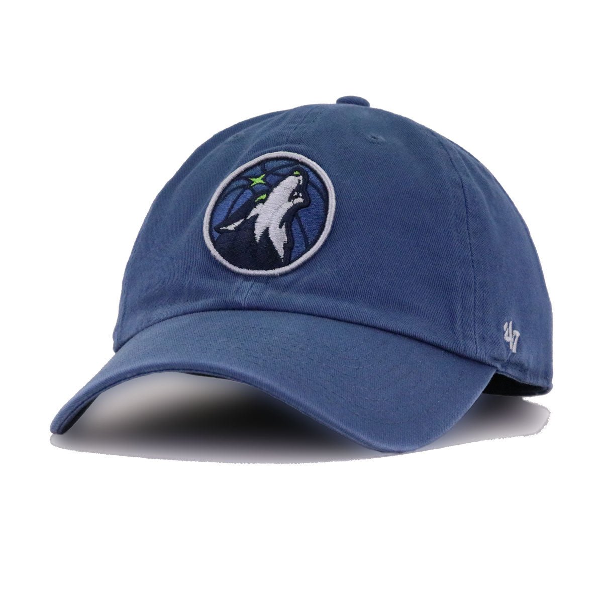Minnesota Timberwolves Oceanside Blue 47 Brand Clean Up Dad Hat