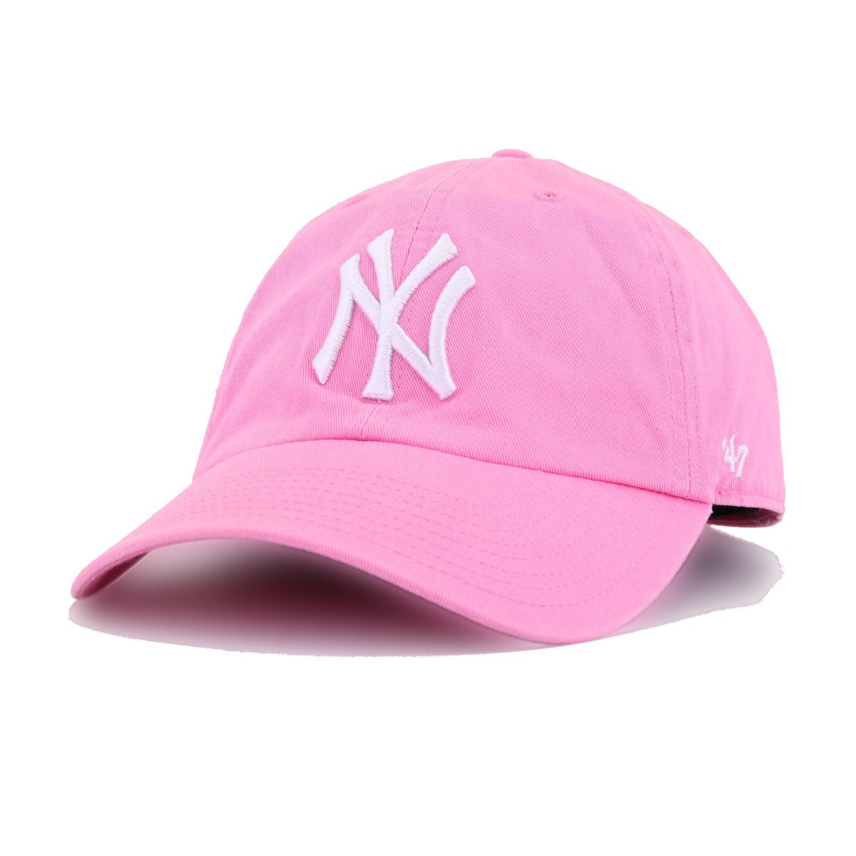 New York Yankees Pink 47 Brand Clean Up Dad Hat
