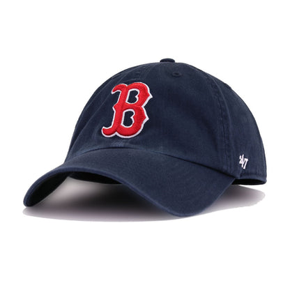 Boston Red Sox Navy 47 Brand Clean Up Dad Hat