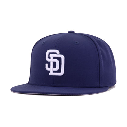 San Diego Padres Light Navy Cooperstown AC New Era 59Fifty Fitted