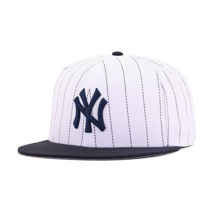 New York Yankees Pinstripe Navy New Era 59Fifty Fitted