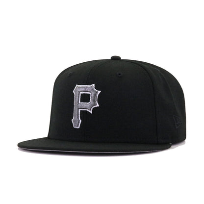 Pittsburgh Pirates Black Metallic Pewter 1960 World Series New Era 59Fifty Fitted