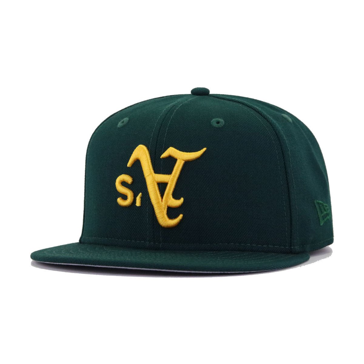 Oakland Athletics Dark Green Upside Down New Era 59Fifty Fitted