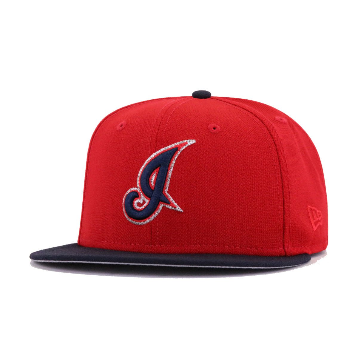 Cleveland Indians Scarlet Navy 2002 New Era 59Fifty Fitted