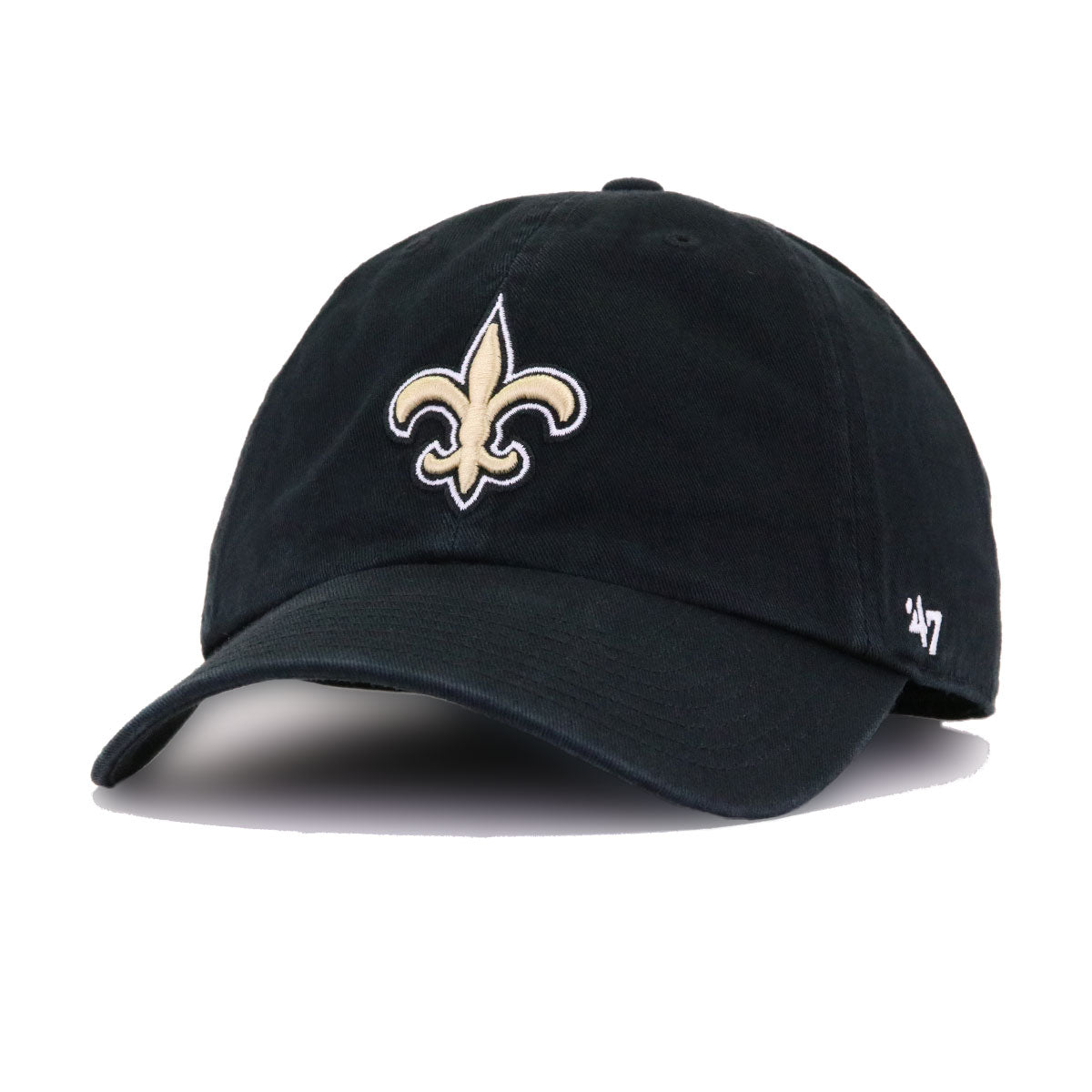 New Orleans Saints Black 47 Brand Clean Up Dad Hat