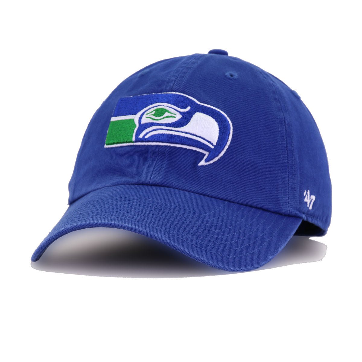 Seattle Seahawks Light Royal Blue 47 Brand Clean Up Dad Hat