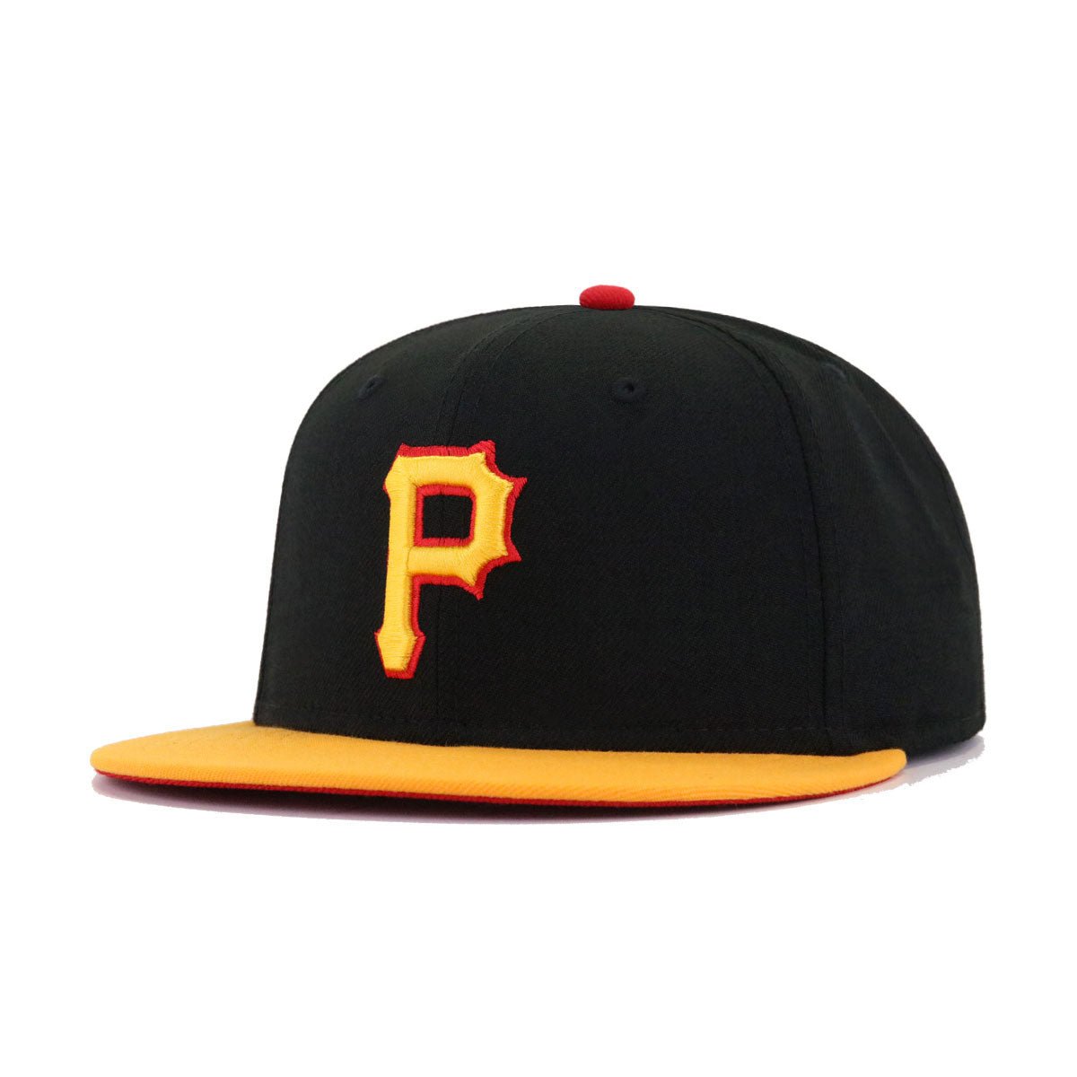Pittsburgh Pirates Black R Gold Cooperstown AC New Era 59Fifty Fitted