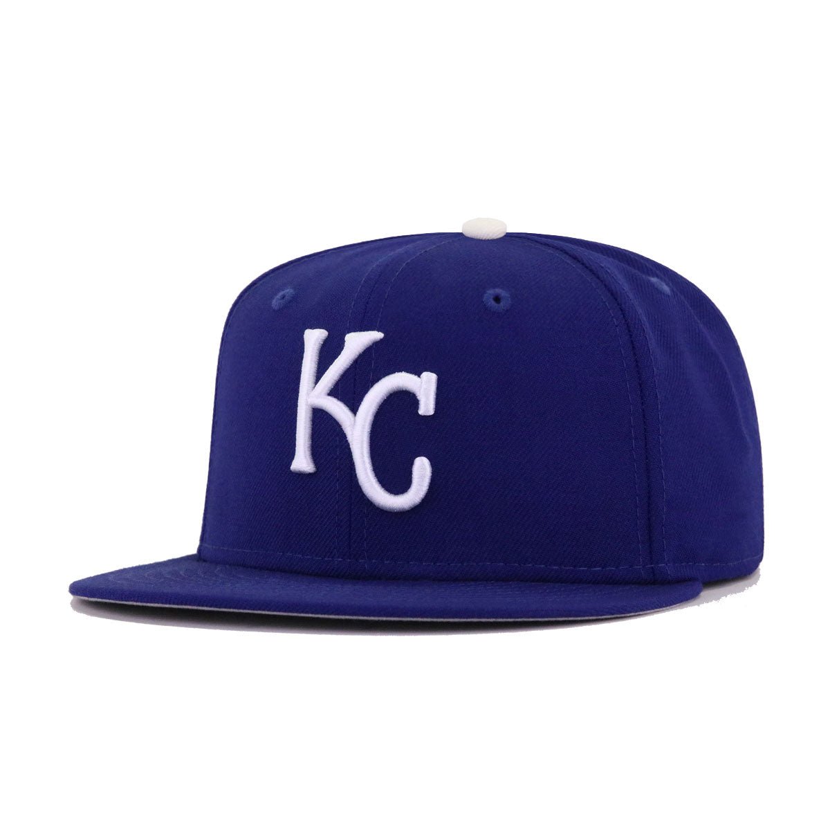 Kansas City Royals Dark Royal Blue Cooperstown AC New Era 59Fifty Fitted