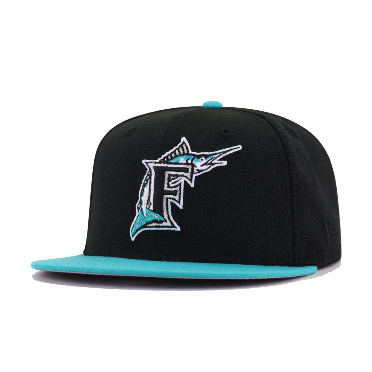 Florida Marlins Black Teal 1997 World Series New Era 59Fifty Fitted
