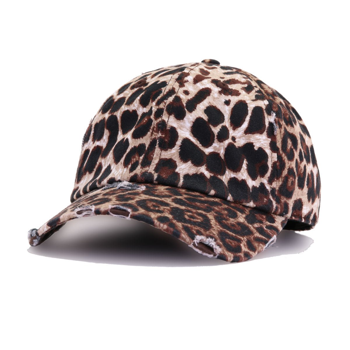 Distressed Leopard KBEthos Vintage Dad Hat