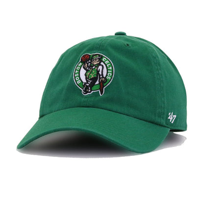 Boston Celtics Kelly Green 47 Brand Clean Up Dad Hat