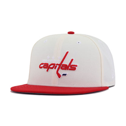 Washington Capitals Chrome Scarlet New Era 59Fifty Fitted