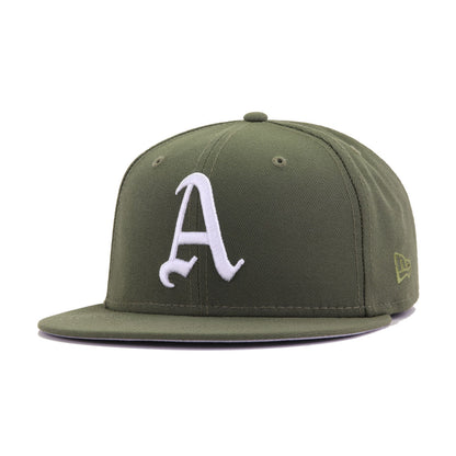 Philadelphia Athletics New Olive 1930 World Series New Era 59Fifty Fitted