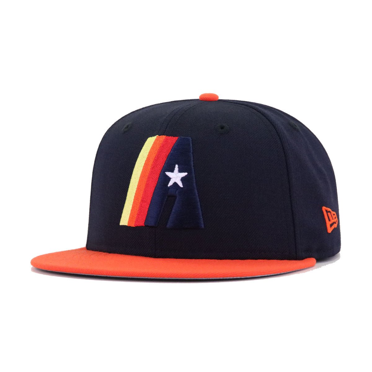 Houston Astros Navy Orange 50th Anniversary New Era 59Fifty Fitted