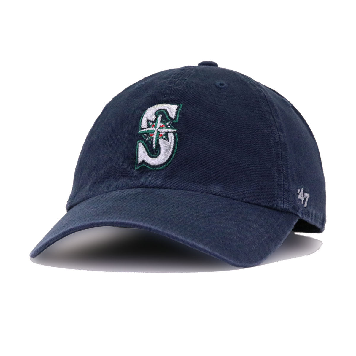 Seattle Mariners Navy 47 Brand Clean Up Dad Hat