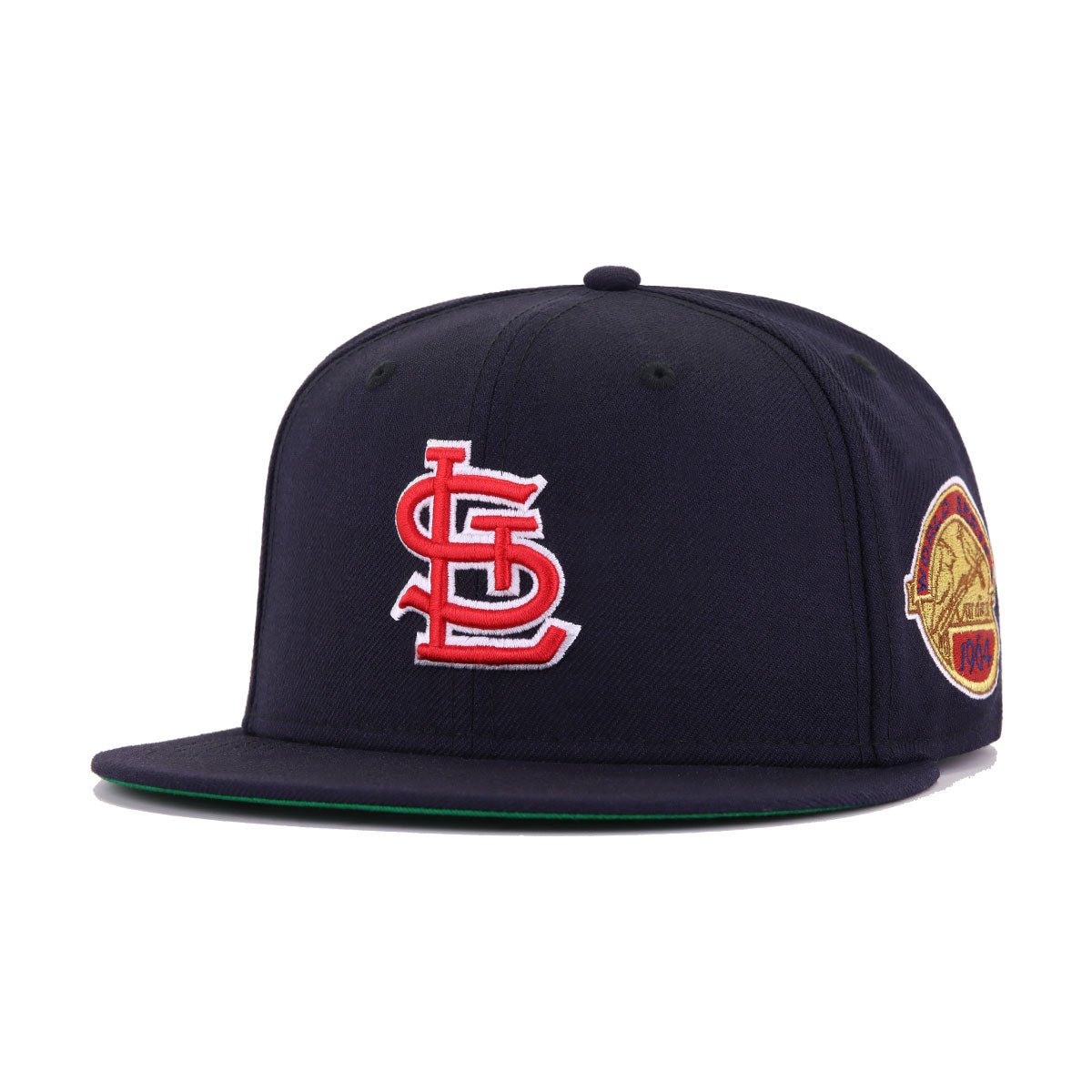 St Louis Cardinals Navy 1964 World Series Cooperstown Green Bottom New Era 59Fifty Fitted