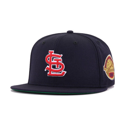 St Louis Cardinals Navy 1964 World Series Cooperstown Green Bottom New Era 59Fifty Fitted