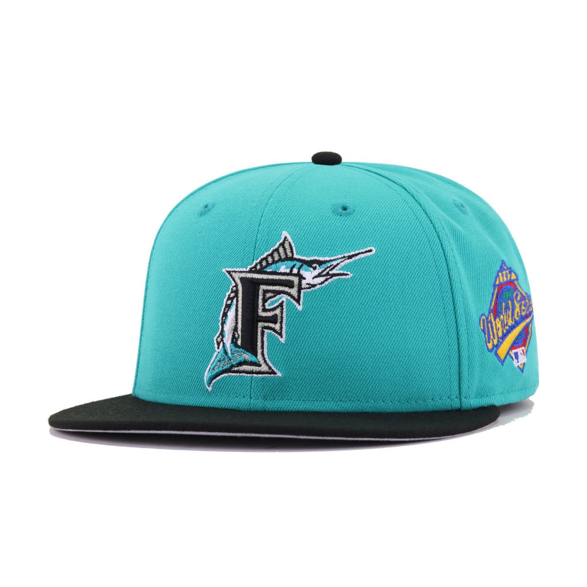 Florida Marlins Teal Black 1997 World Series Cooperstown New Era 59Fifty Fitted