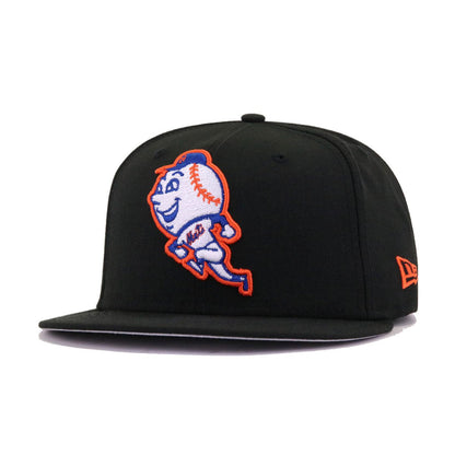 New York Mets Black Mr Met New Era 59Fifty Fitted