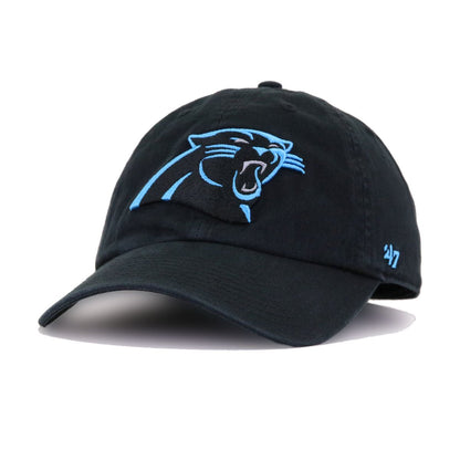 Carolina Panthers Black 47 Brand Clean Up Dad Hat