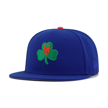 New York Mets Light Royal Blue Lucky Shamrock New Era 59Fifty Fitted