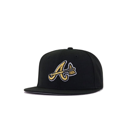 KIDS Atlanta Braves Black Metallic Gold 2021 World Series New Era K9Fifty Snapback
