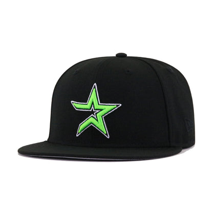 Houston Astros Black Neon Green 50th Anniversary New Era 59Fifty Fitted