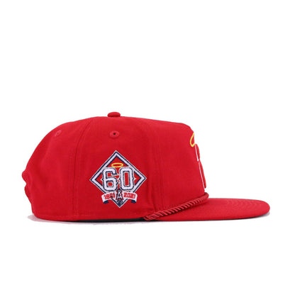 Los Angeles Angels Scarlet 60th Anniversary New Era Golfer Snapback