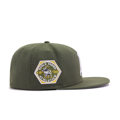 Philadelphia Athletics New Olive 1930 World Series New Era 59Fifty Fitted