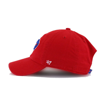 Buffalo Bills Front Door Red 47 Brand Clean Up Dad Hat
