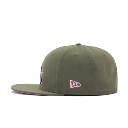 St Louis Cardinals New Olive Pink New Era 59Fifty Fitted