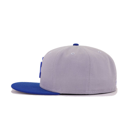 Kansas City Royals Grey Light Royal Blue Cooperstown AC New Era 59Fifty Fitted
