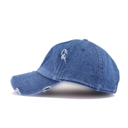 Distressed Medium Denim KBEthos Vintage Dad Hat