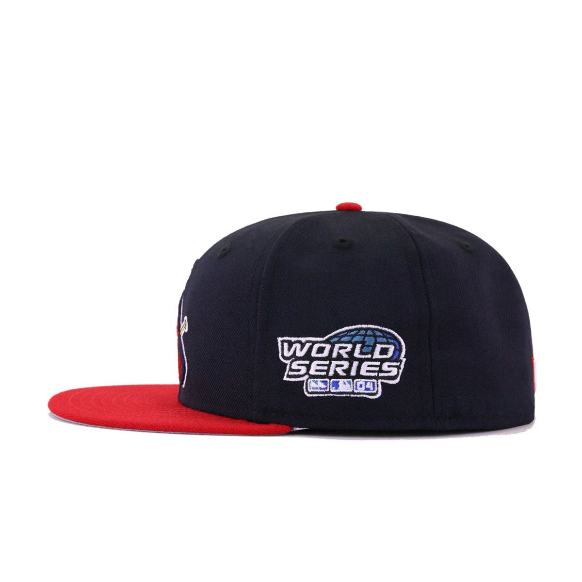St Louis Cardinals Navy Scarlet 2004 World Series Cooperstown New Era 59Fifty Fitted