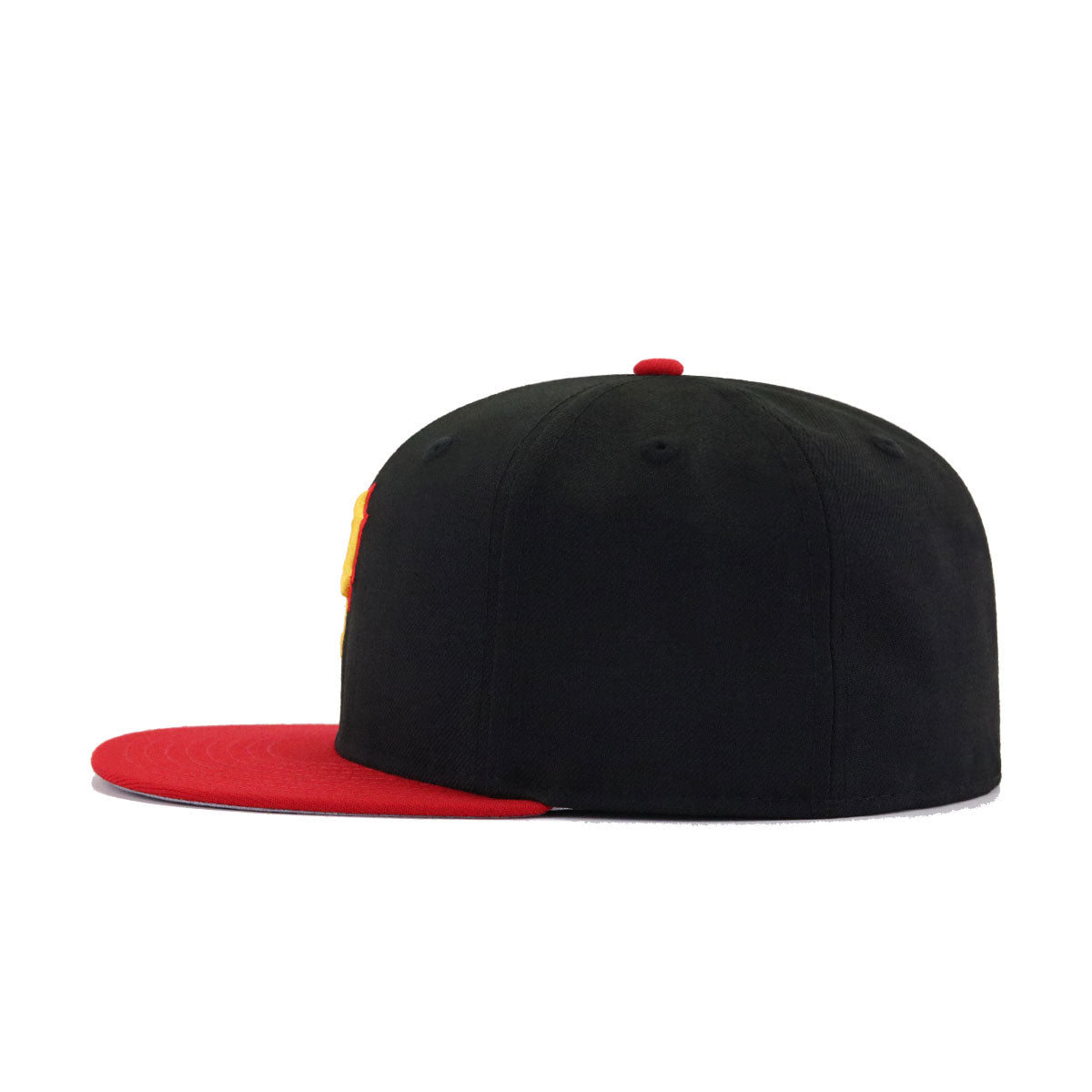 Pittsburgh Pirates Black Scarlet Cooperstown AC New Era 59Fifty Fitted