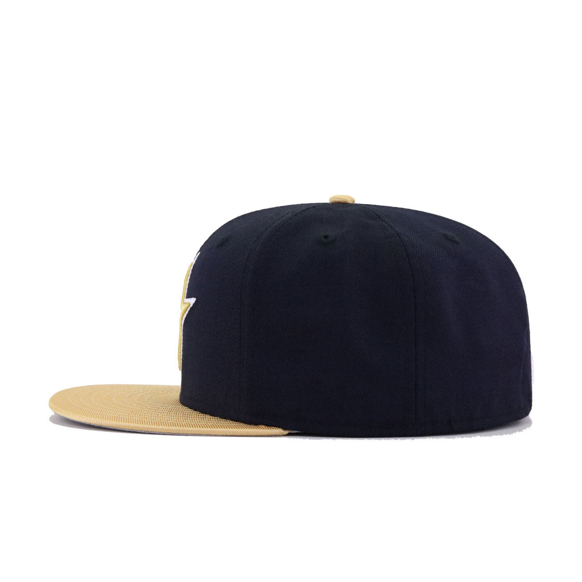Houston Astros Navy Metallic Gold Cooperstown AC New Era 59Fifty Fitted