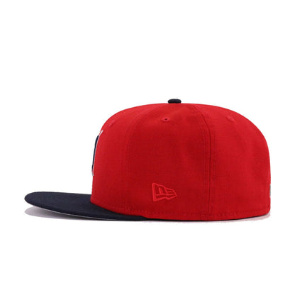 Cleveland Indians Scarlet Navy 2002 New Era 59Fifty Fitted
