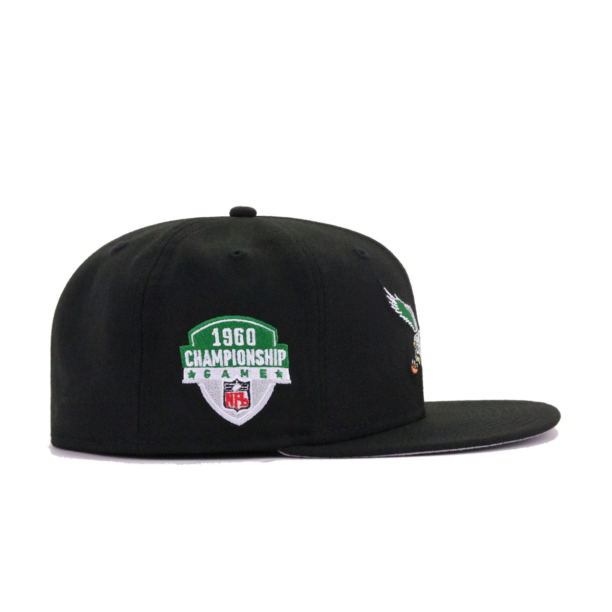 Philadelphia Eagles Black 1960 Championship New Era 59Fifty Fitted