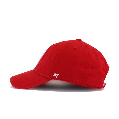 Philadelphia Phillies Scarlet 47 Brand Clean Up Dad Hat