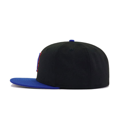 New York Mets Black Light Royal Blue Cooperstown AC New Era 59Fifty Fitted