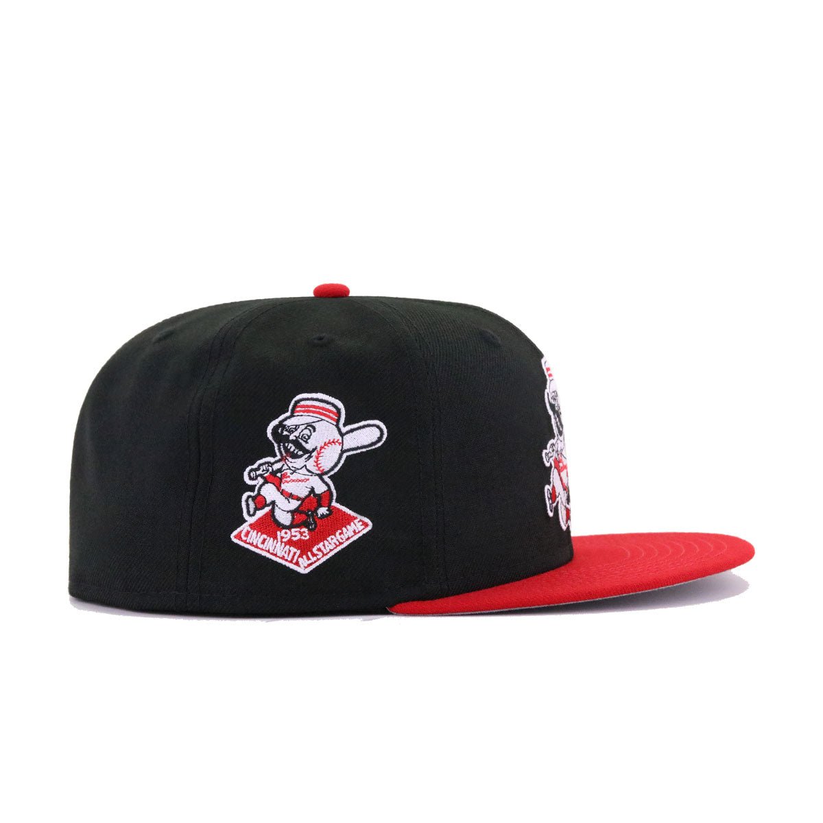 Cincinnati Reds Black Scarlet 1953 All Star Game New Era 59Fifty Fitted