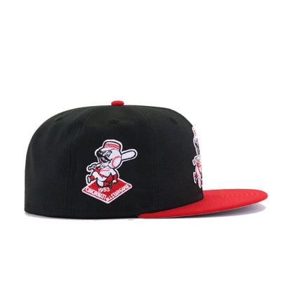 Cincinnati Reds Black Scarlet 1953 All Star Game New Era 59Fifty Fitted