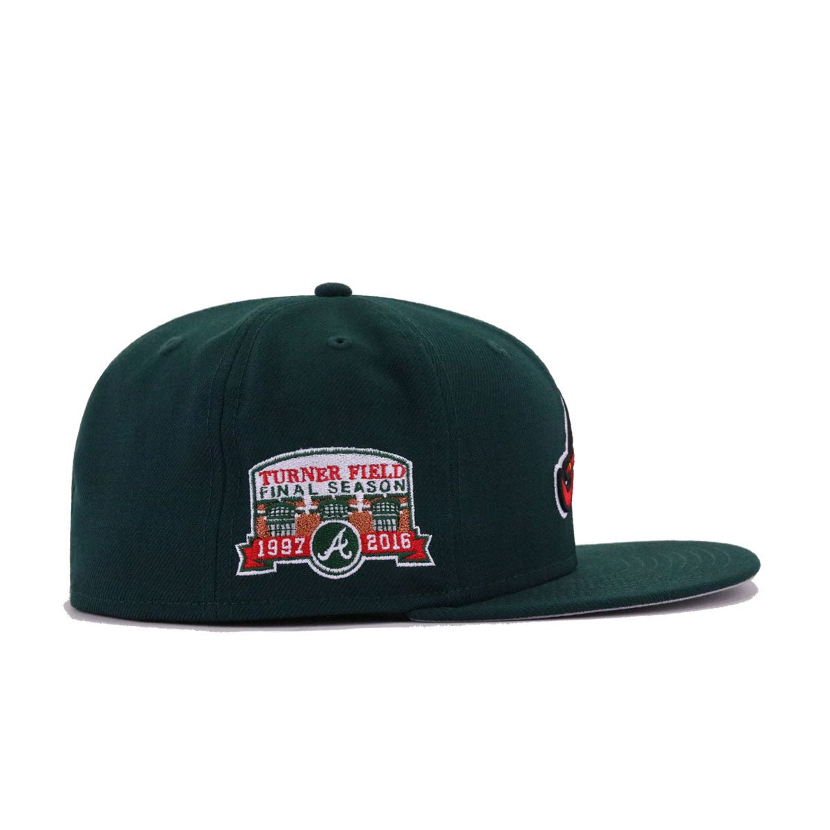 Atlanta Braves Dark Green Turner Field Final Season New Era 59Fifty Fitted