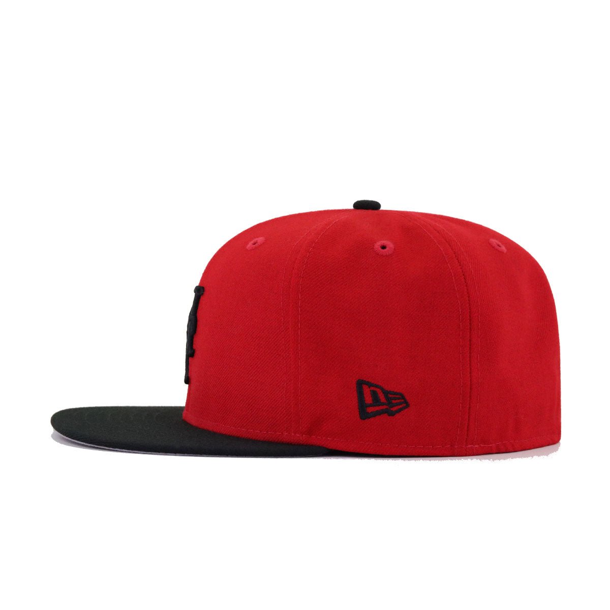 New York Mets Scarlet Black New Era 59Fifty Fitted
