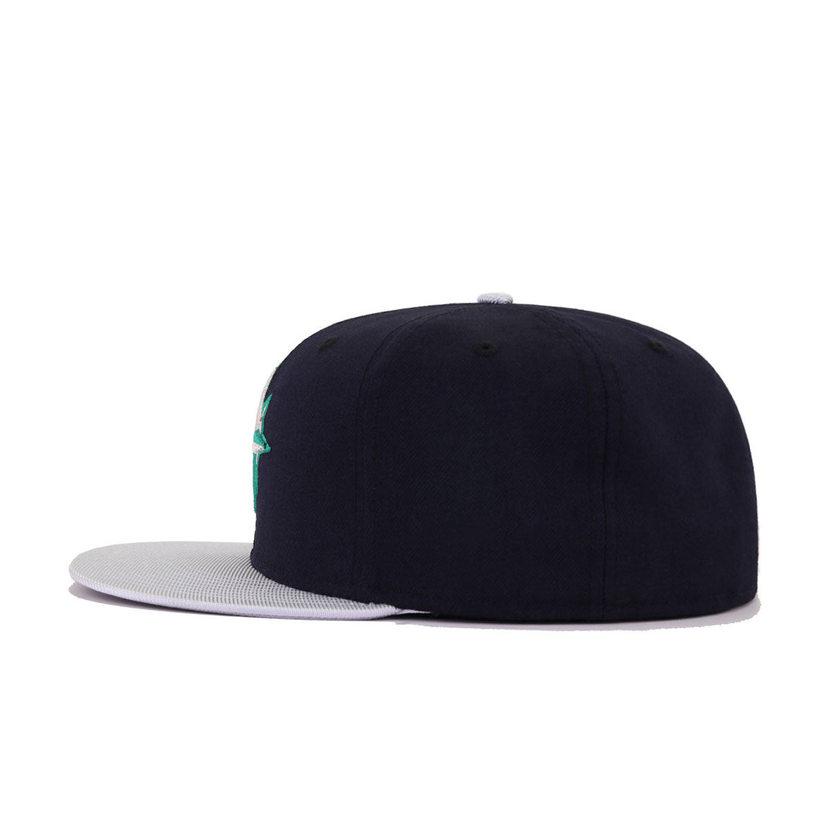 Seattle Mariners Navy Metallic Silver Cooperstown AC New Era 59Fifty Fitted