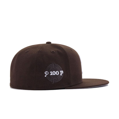 Philadelphia Phillies Burnt Wood POOP 100th Anniversary New Era 59Fifty Fitted