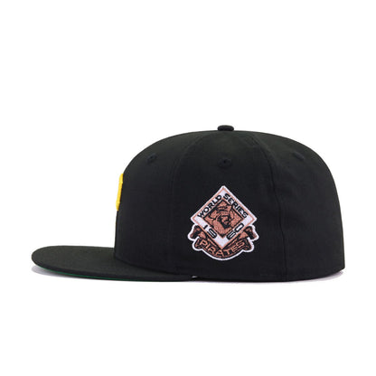 Pittsburgh Pirates Black 1960 World Series Cooperstown Green Bottom New Era 59Fifty Fitted