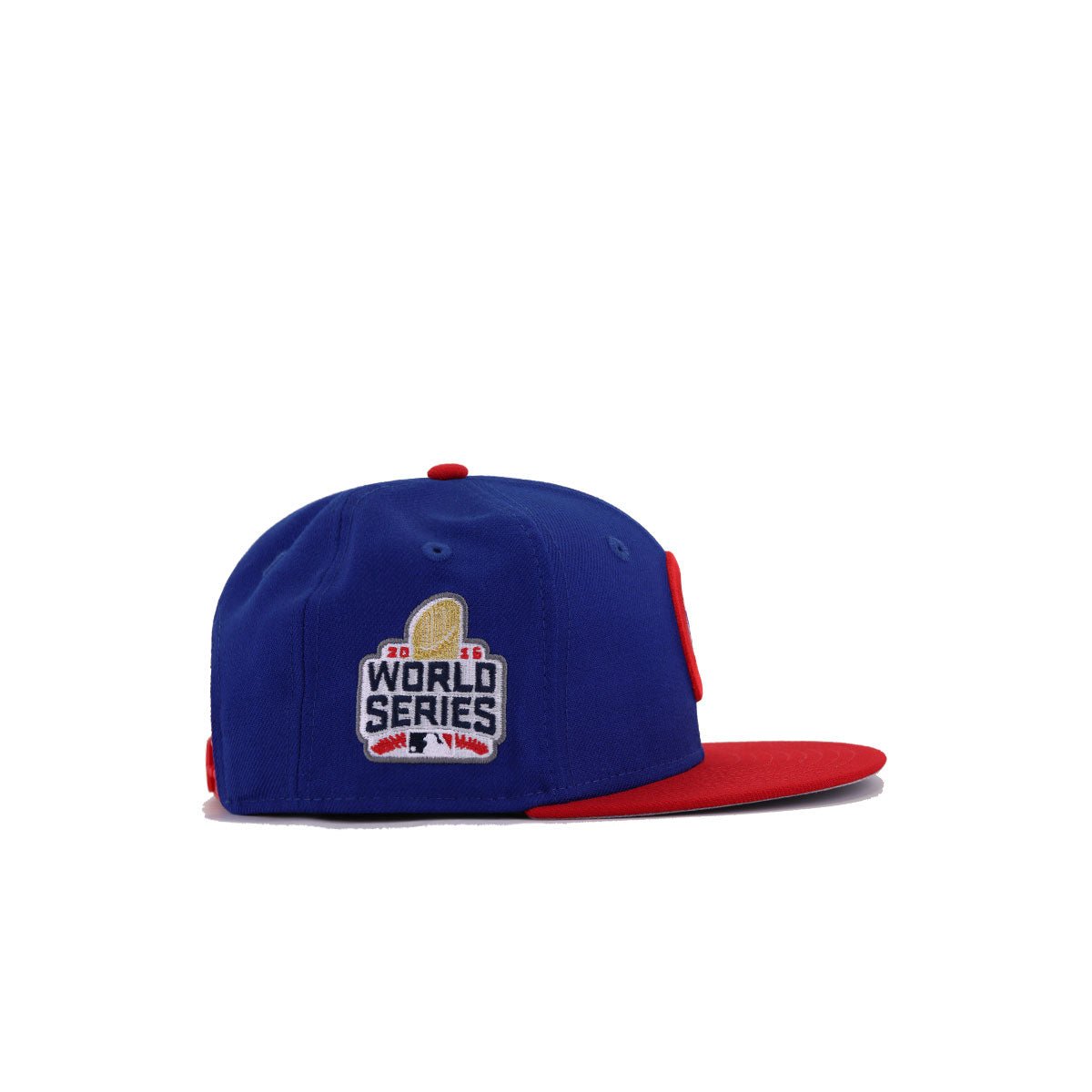 KIDS Chicago Cubs Light Royal Blue Scarlet 2016 World Series New Era K9Fifty Snapback