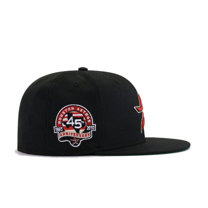 Houston Astros Black 45th Anniversary Green Bottom New Era 59Fifty Fitted