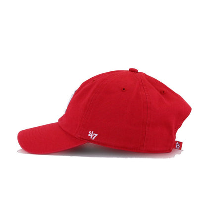 St Louis Cardinals Scarlet 47 Brand Clean Up Dad Hat